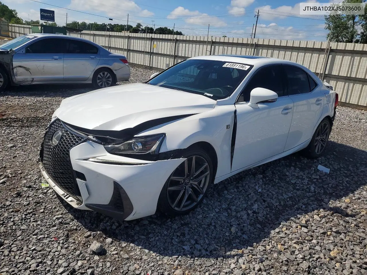 2018 Lexus Is 300 VIN: JTHBA1D2XJ5073600 Lot: 61891196