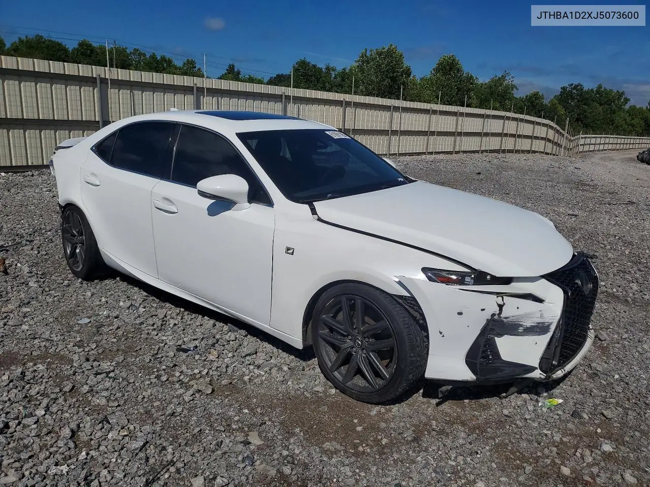 2018 Lexus Is 300 VIN: JTHBA1D2XJ5073600 Lot: 61891196