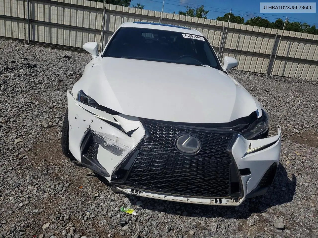 2018 Lexus Is 300 VIN: JTHBA1D2XJ5073600 Lot: 61891196