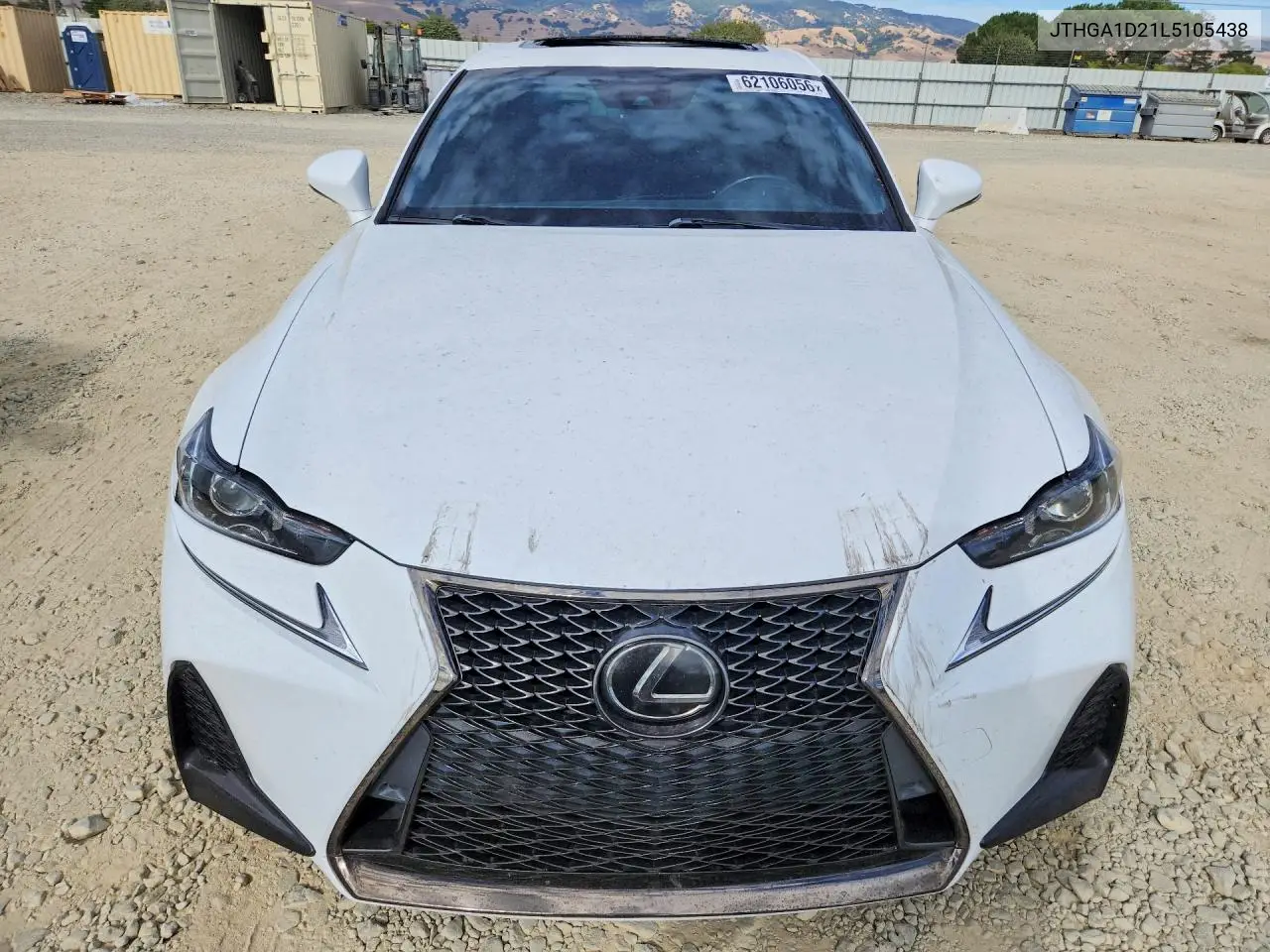 2020 Lexus Is 300 F Sport VIN: JTHGA1D21L5105438 Lot: 62106056