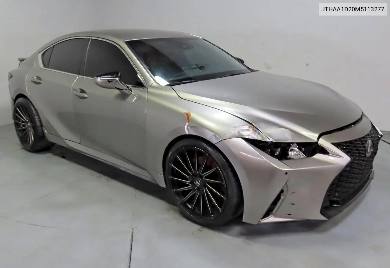 JTHAA1D20M5113277 2021 Lexus Is 300 Base