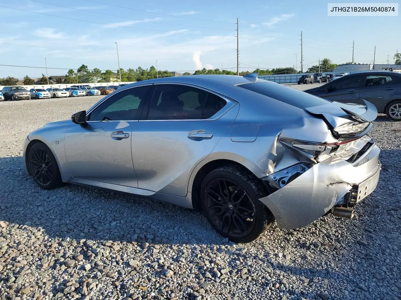 2021 Lexus Is 350 F Sport VIN: JTHGZ1B26M5040874 Lot: 59882086