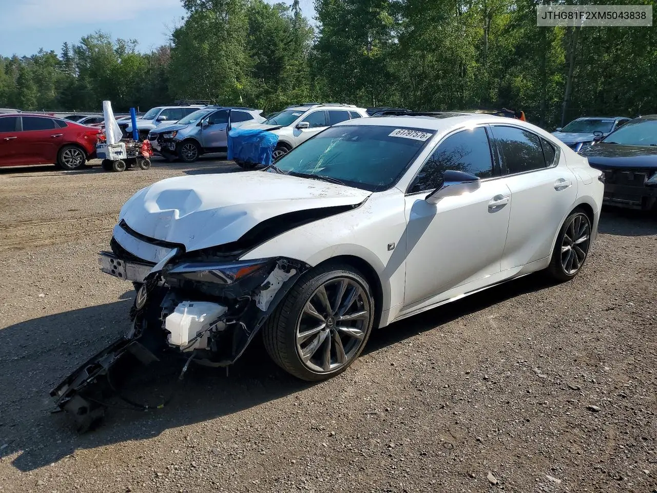 2021 Lexus Is 300 F Sport VIN: JTHG81F2XM5043838 Lot: 61797576
