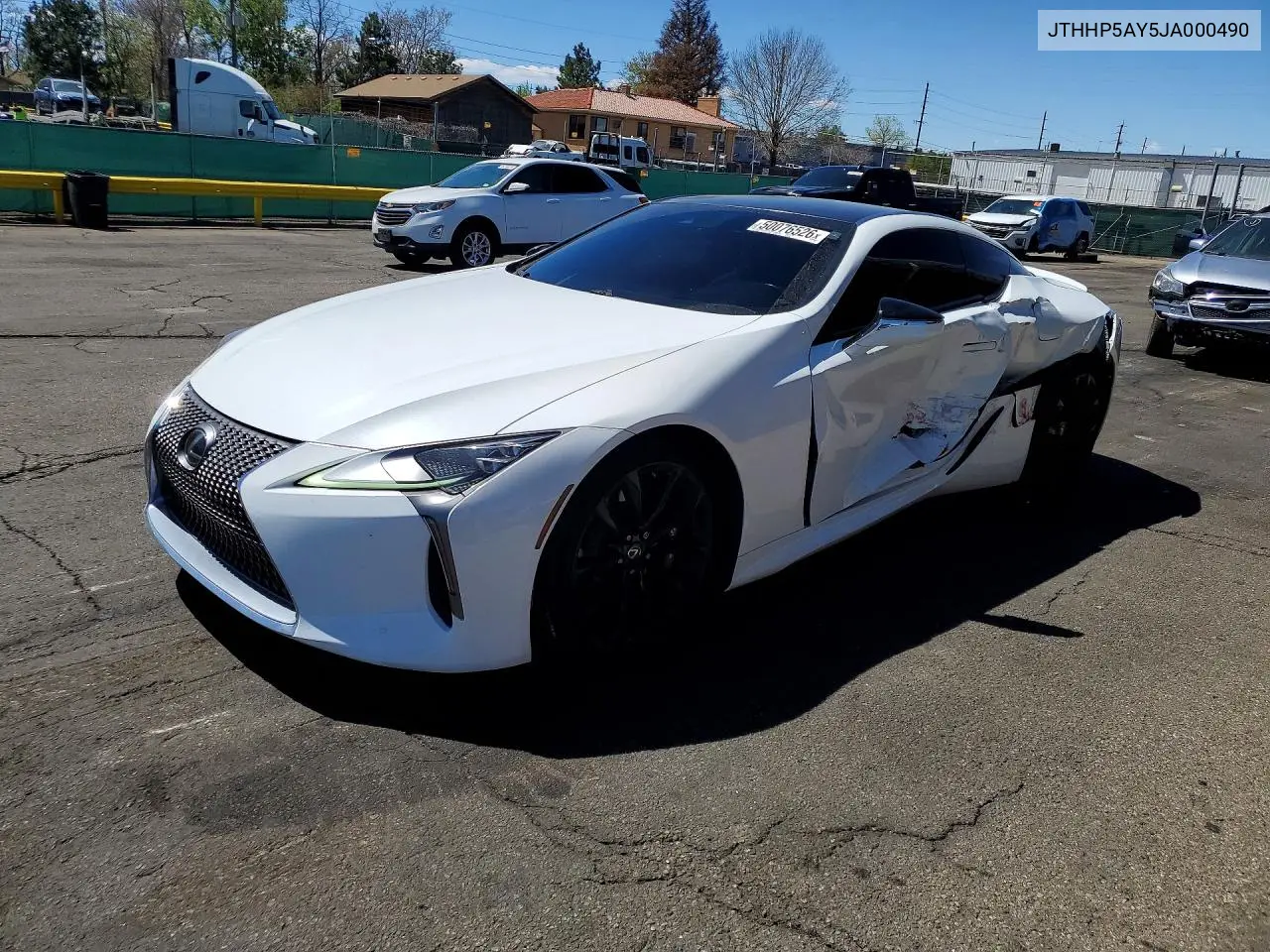 2018 Lexus Lc 500 VIN: JTHHP5AY5JA000490 Lot: 50076526