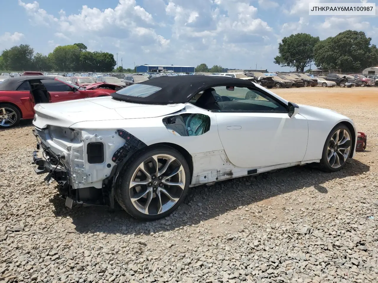 2021 Lexus Lc 500 VIN: JTHKPAAY6MA100987 Lot: 64693655