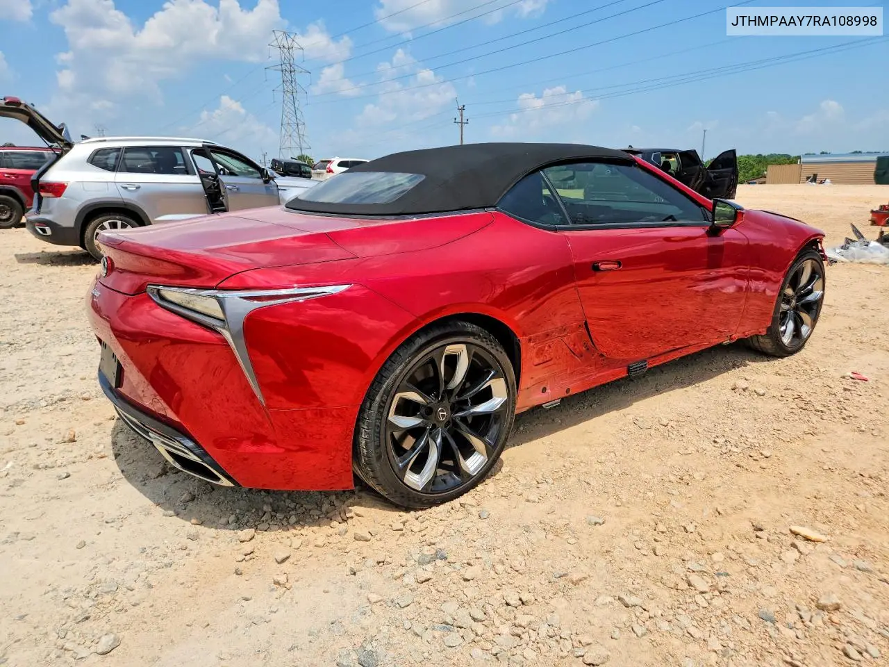 2024 Lexus Lc 500 VIN: JTHMPAAY7RA108998 Lot: 56194936