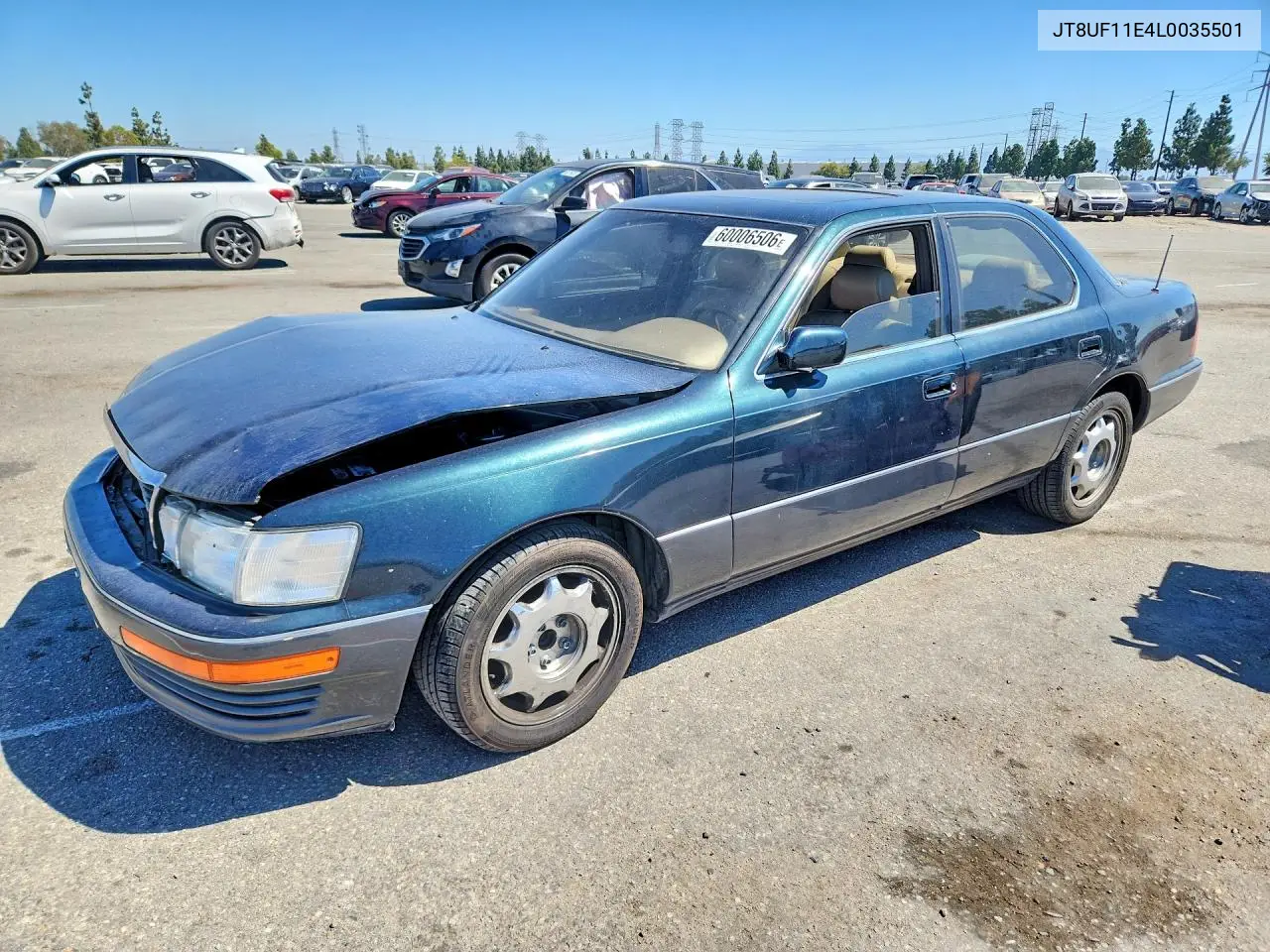 1990 Lexus Ls 400 VIN: JT8UF11E4L0035501 Lot: 60006506