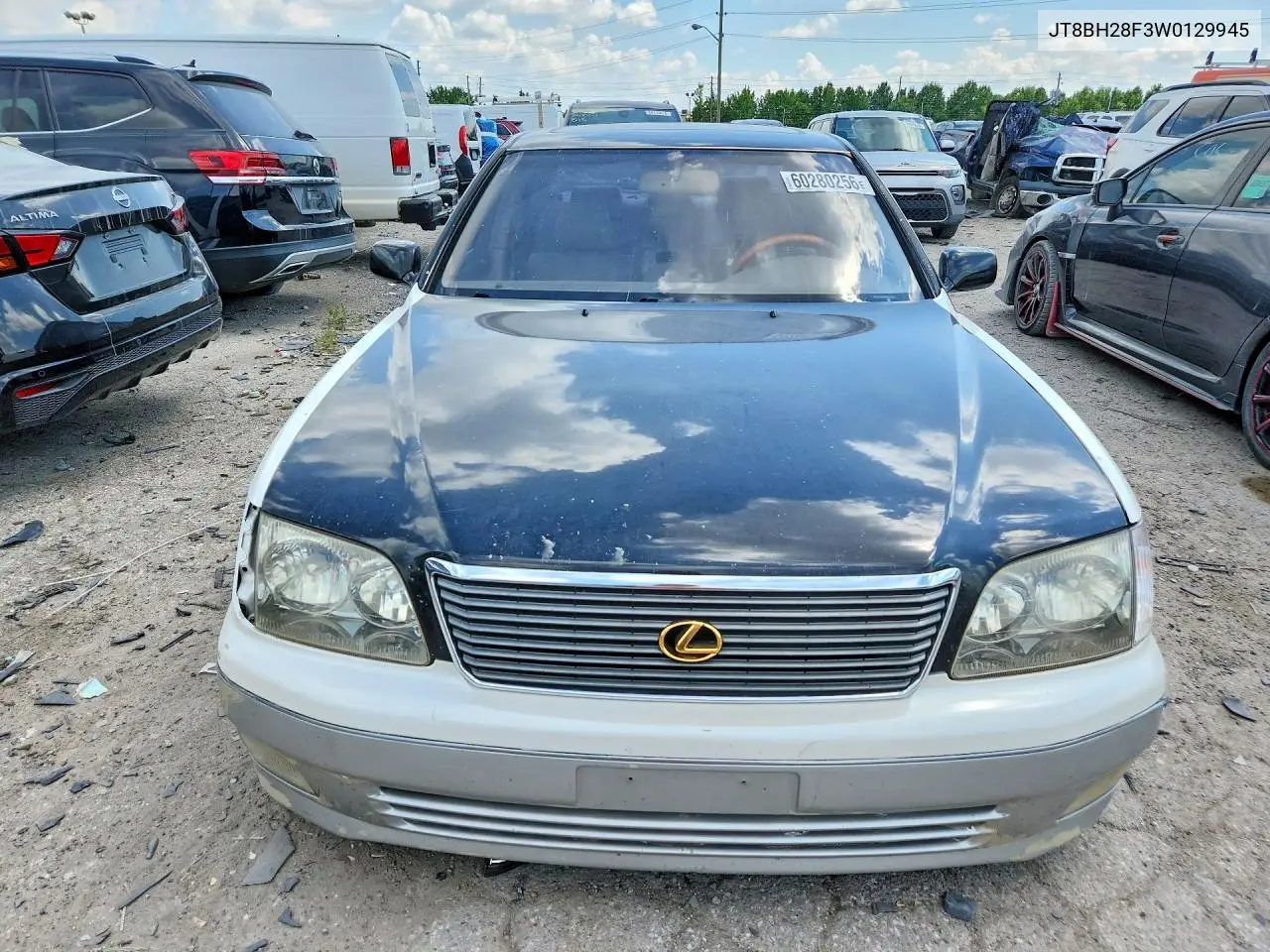 1998 Lexus Ls 400 VIN: JT8BH28F3W0129945 Lot: 60280256