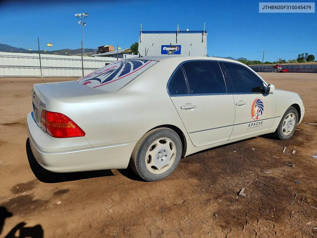2001 Lexus Ls 430 VIN: JTHBN30F310045479 Lot: 60774566