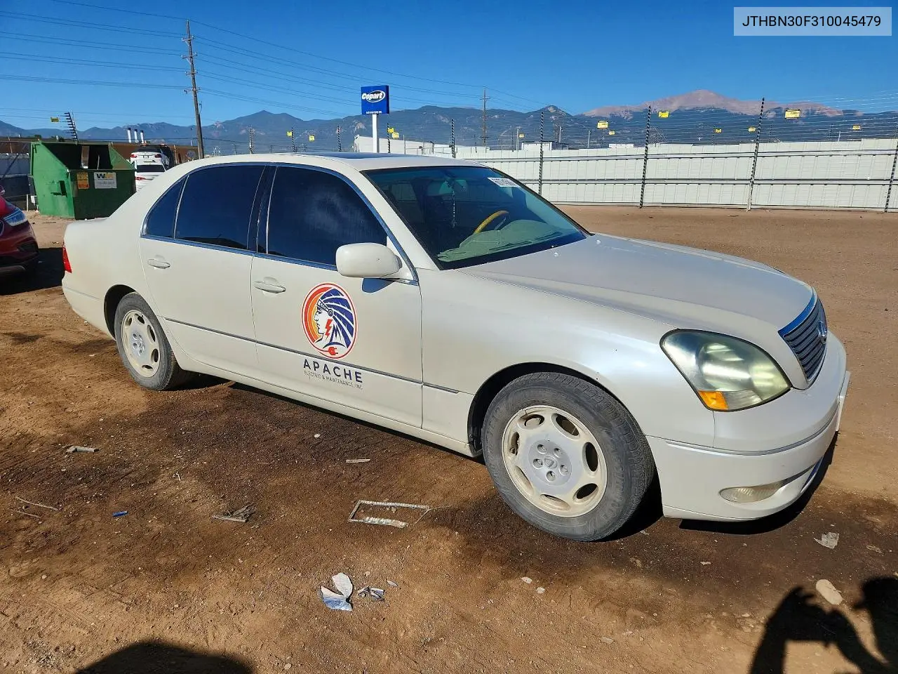 2001 Lexus Ls 430 VIN: JTHBN30F310045479 Lot: 60774566
