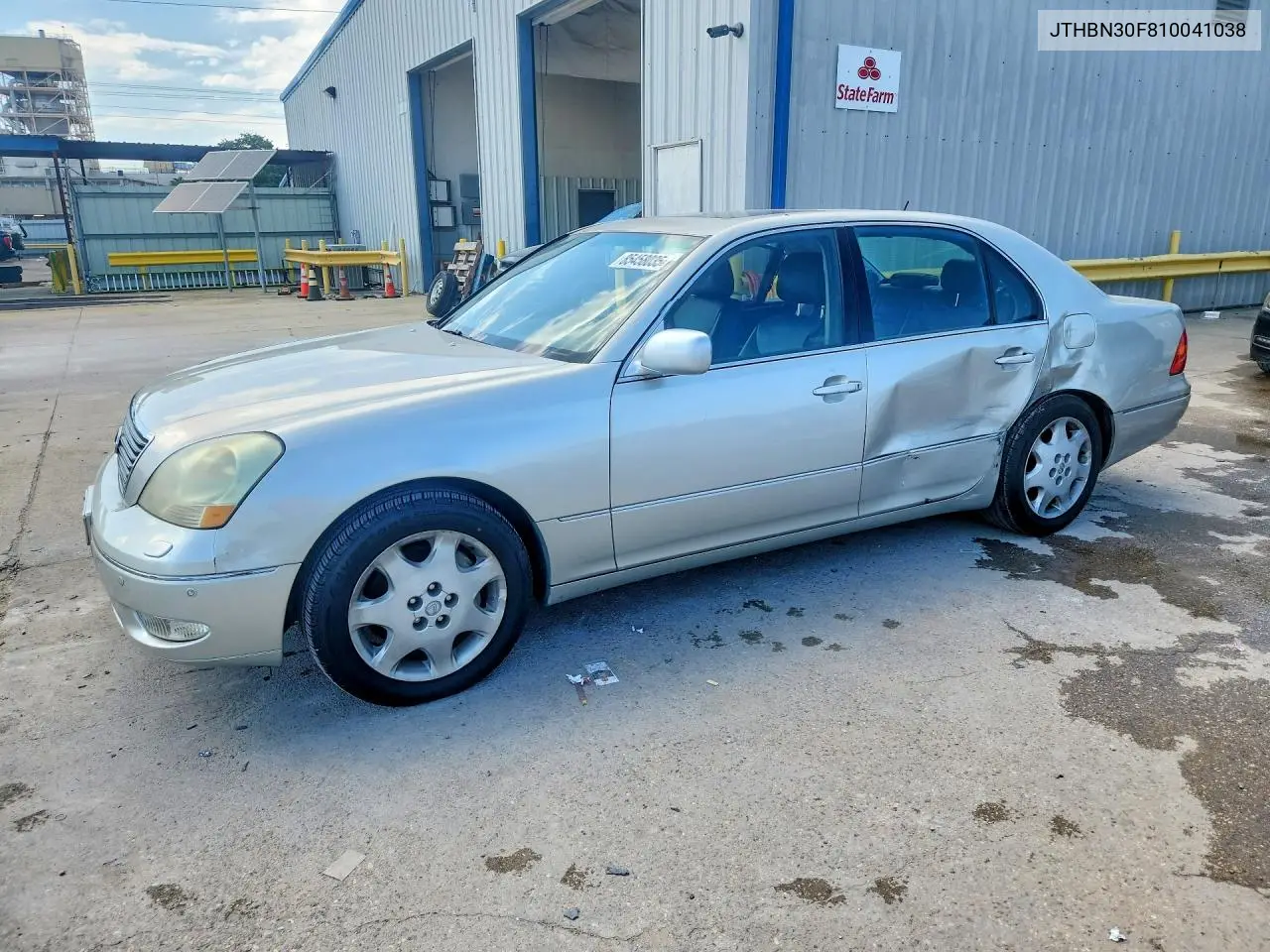 2001 Lexus Ls 430 VIN: JTHBN30F810041038 Lot: 85458035