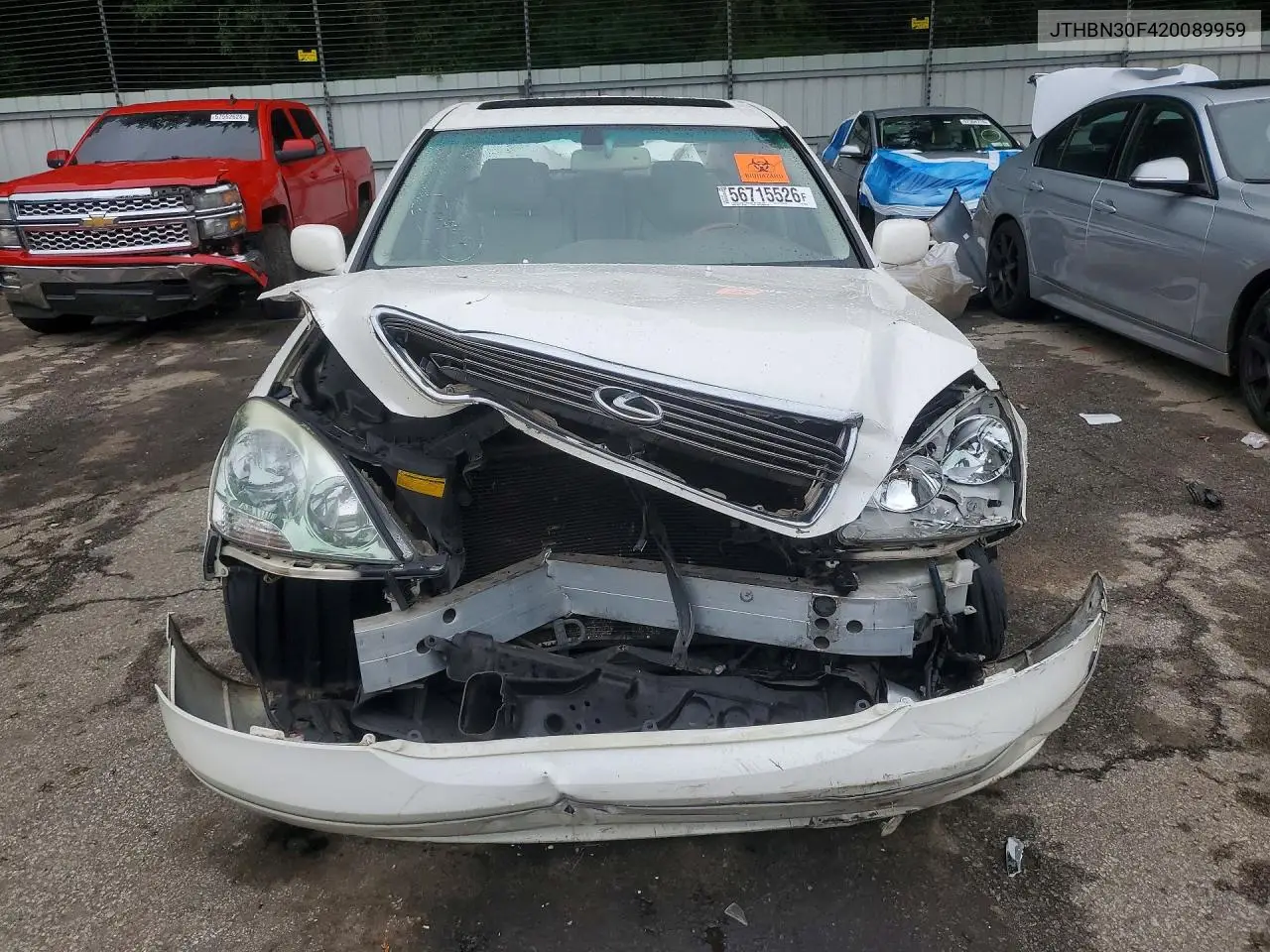 2002 Lexus Ls 430 VIN: JTHBN30F420089959 Lot: 56715526