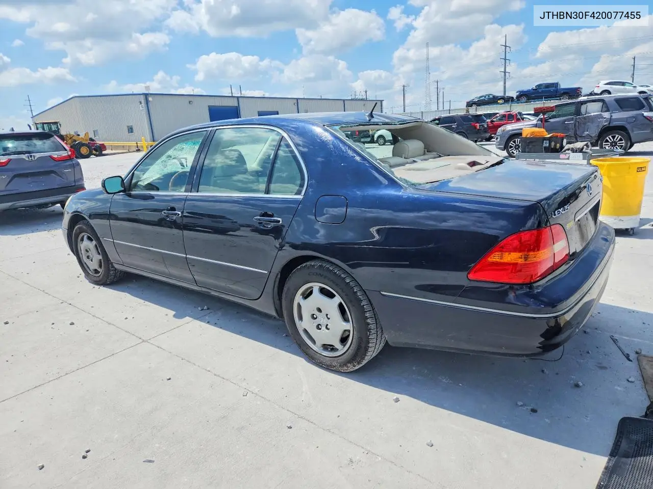 2002 Lexus Ls 430 VIN: JTHBN30F420077455 Lot: 57153096