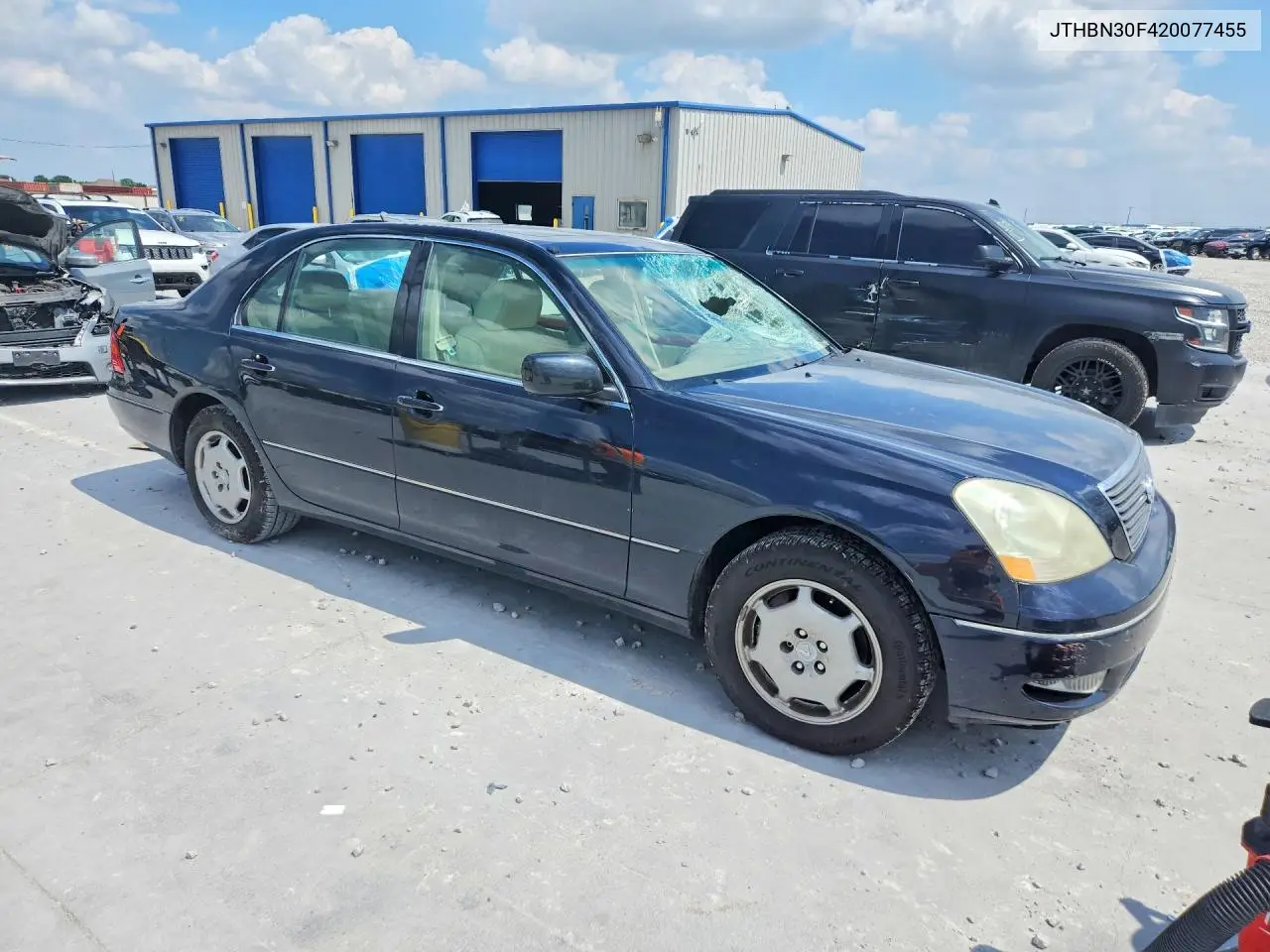 2002 Lexus Ls 430 VIN: JTHBN30F420077455 Lot: 57153096