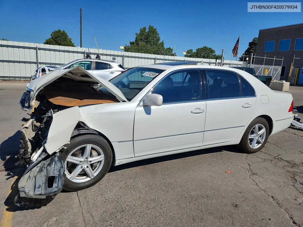 2002 Lexus Ls 500 Base/500 F Sport VIN: JTHBN30F420079934 Lot: 61702956