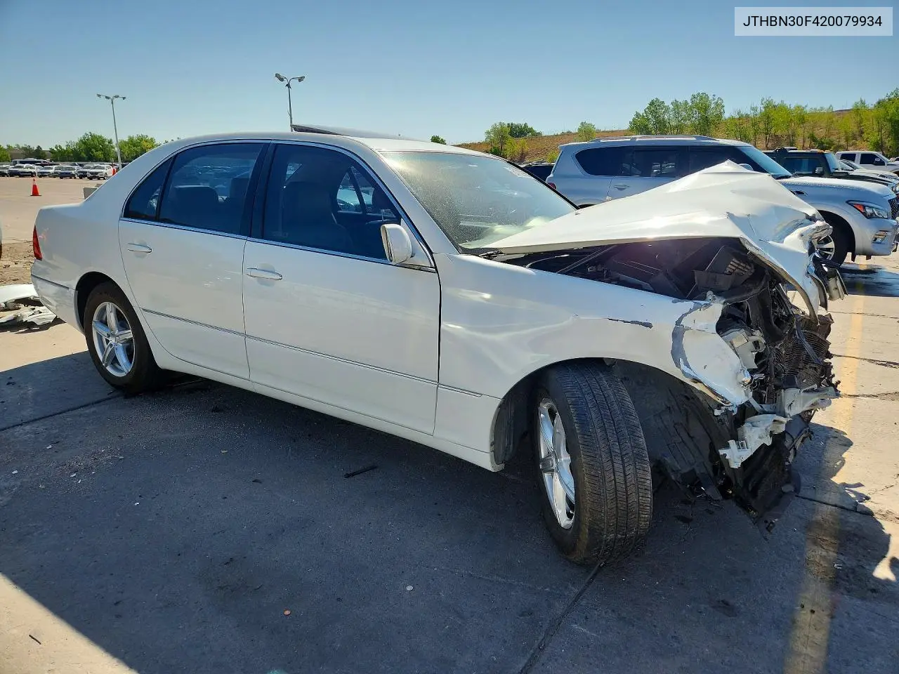 2002 Lexus Ls 500 Base/500 F Sport VIN: JTHBN30F420079934 Lot: 61702956