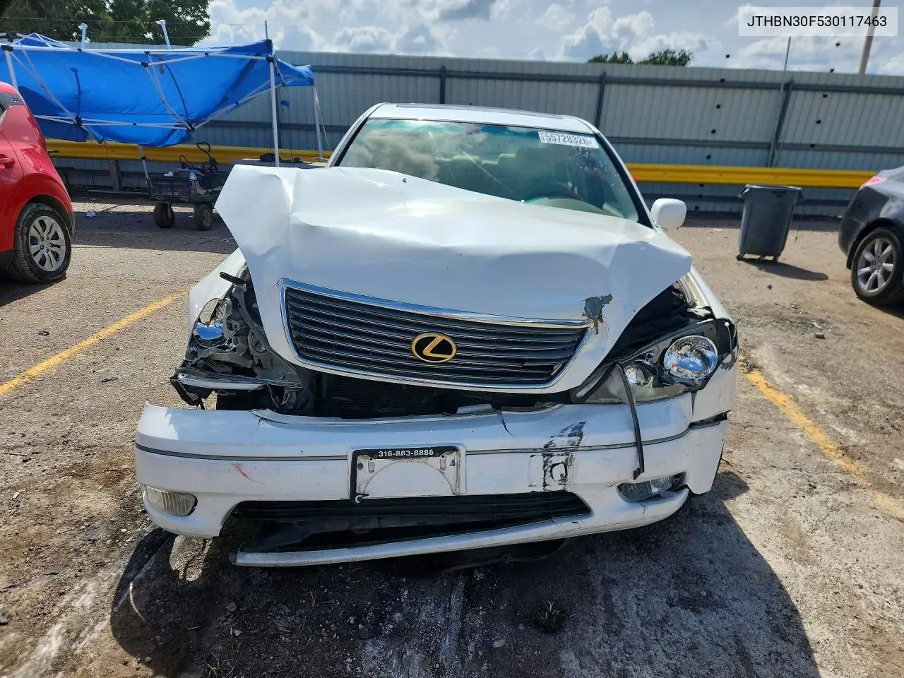 2003 Lexus Ls 430 VIN: JTHBN30F530117463 Lot: 55728326