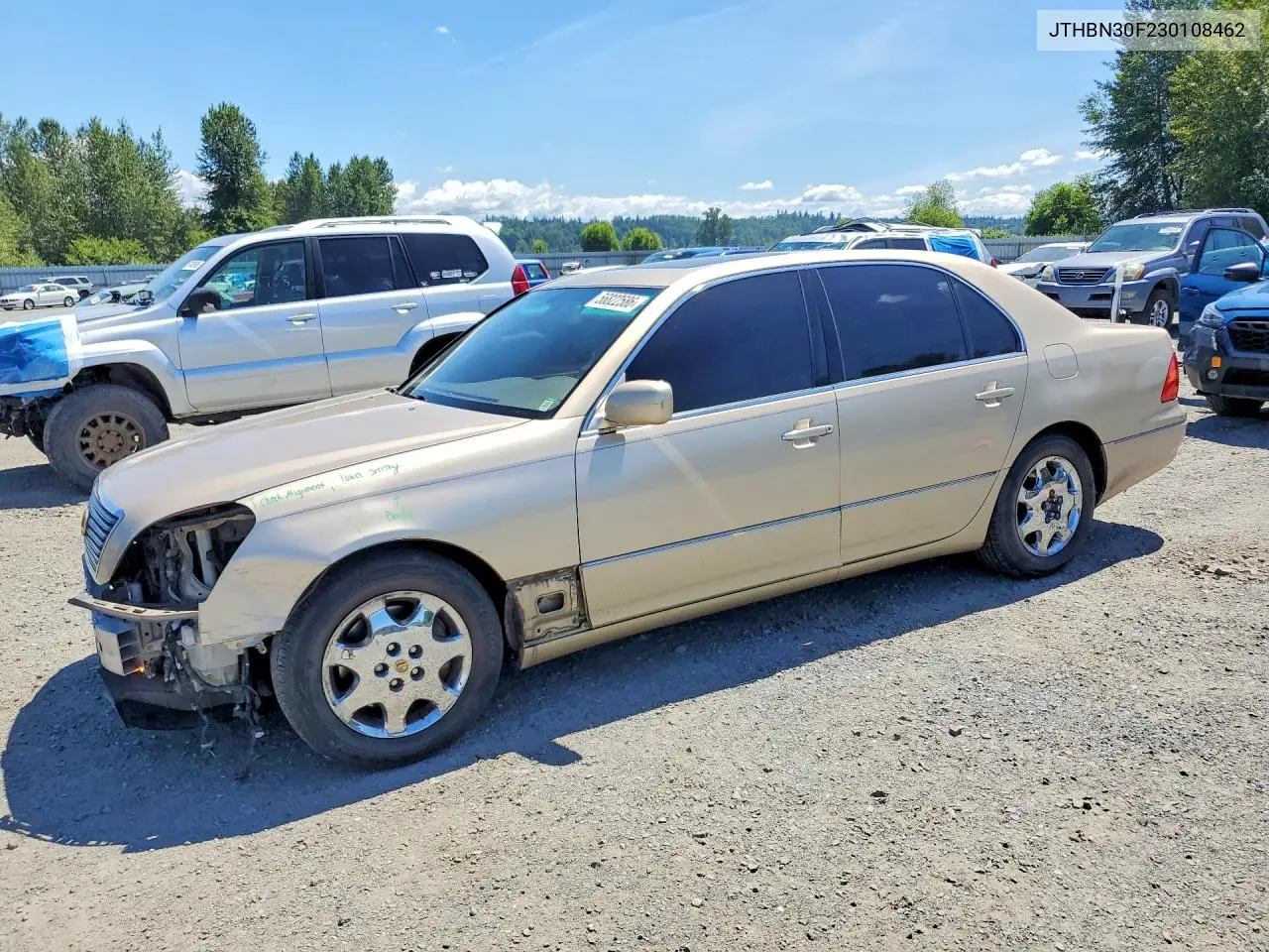 2003 Lexus Ls 430 VIN: JTHBN30F230108462 Lot: 56822586