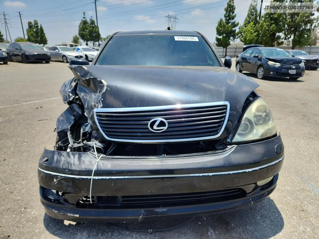 2003 Lexus Ls 430 VIN: JTHBN30F030112364 Lot: 57068186