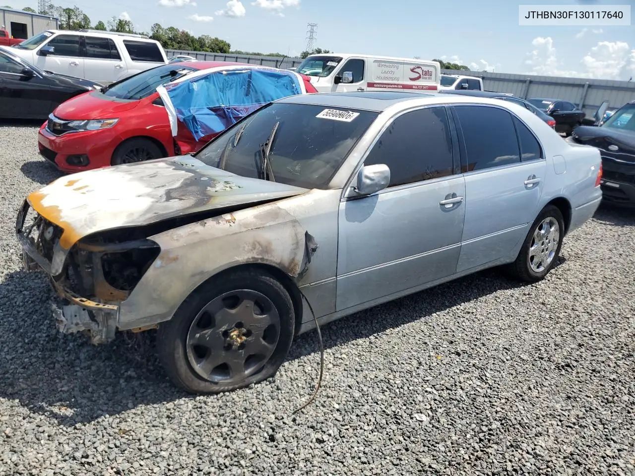 2003 Lexus Ls 430 VIN: JTHBN30F130117640 Lot: 58966006