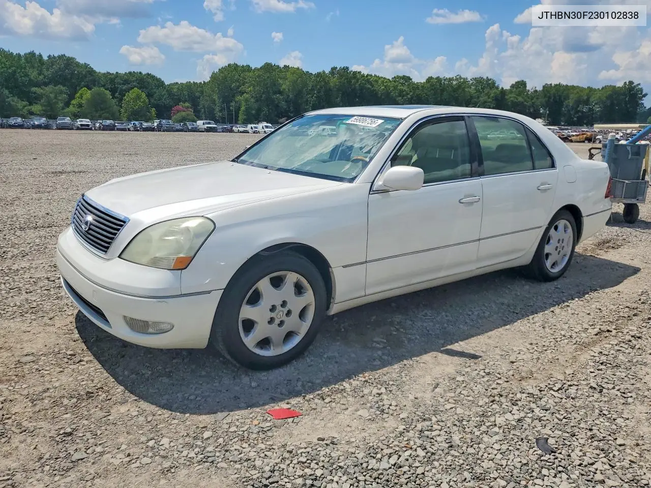 2003 Lexus Ls 430 VIN: JTHBN30F230102838 Lot: 59986756