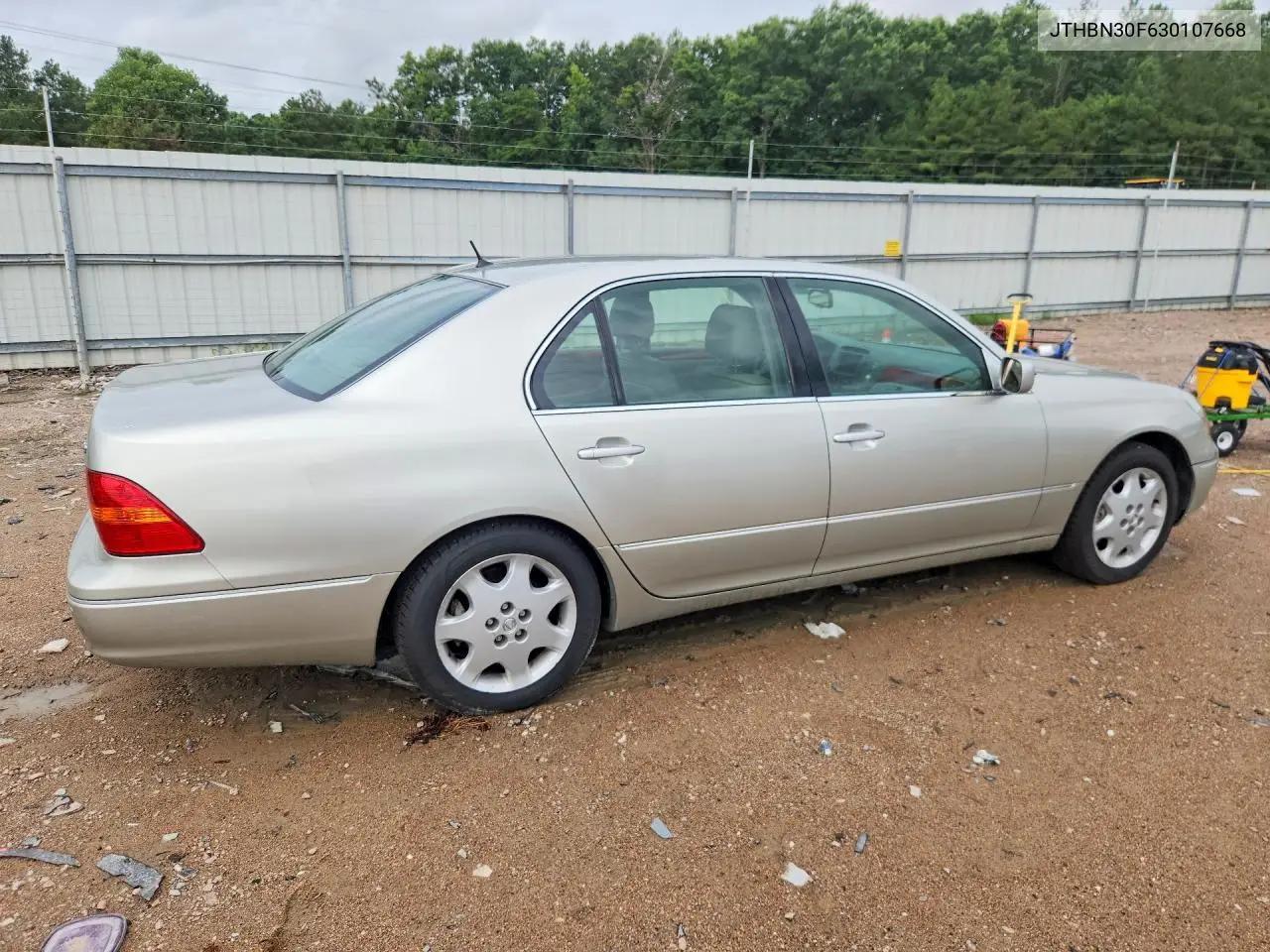 2003 Lexus Ls 430 VIN: JTHBN30F630107668 Lot: 60763486