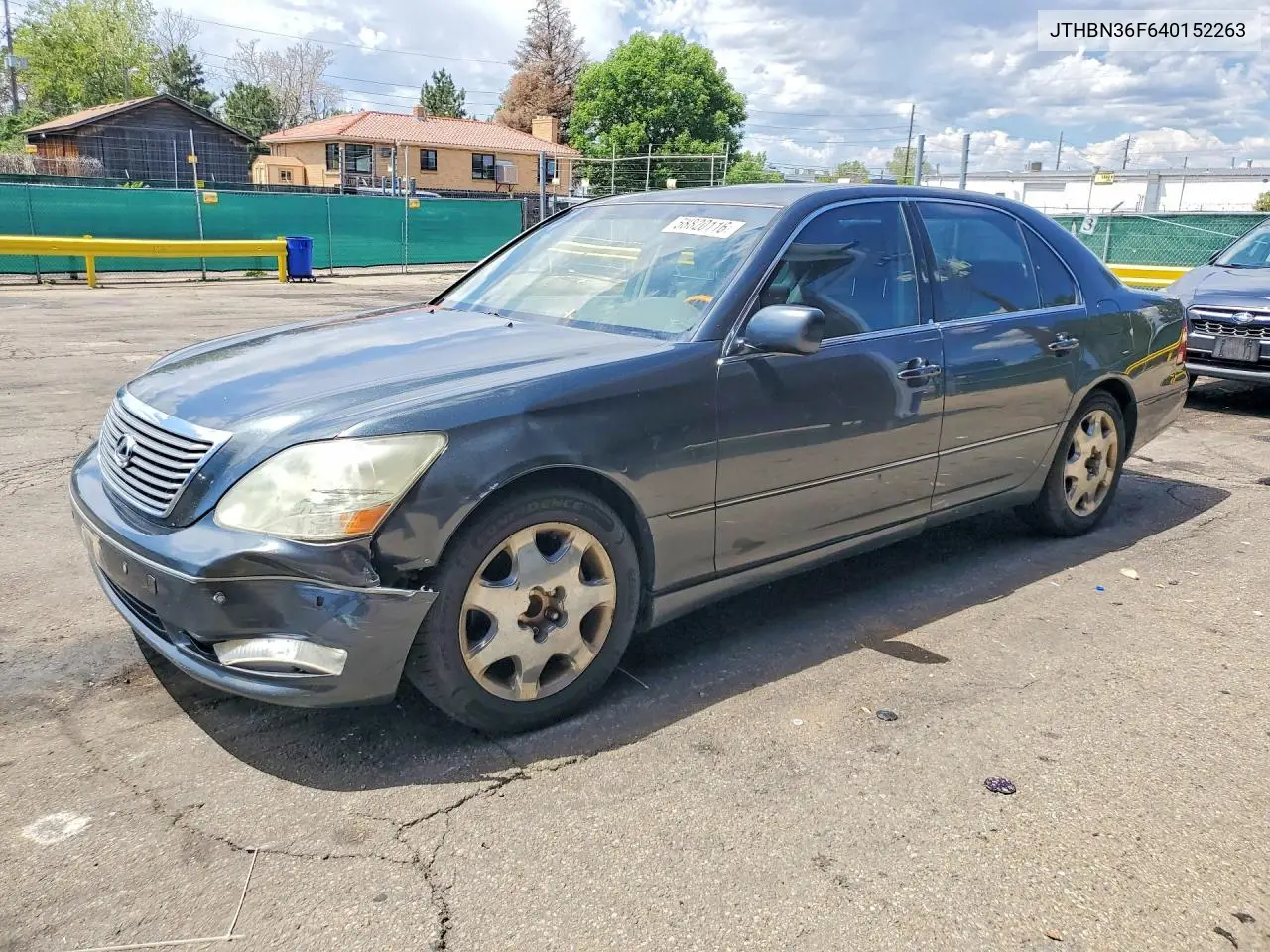 2004 Lexus Ls 430 VIN: JTHBN36F640152263 Lot: 58820116