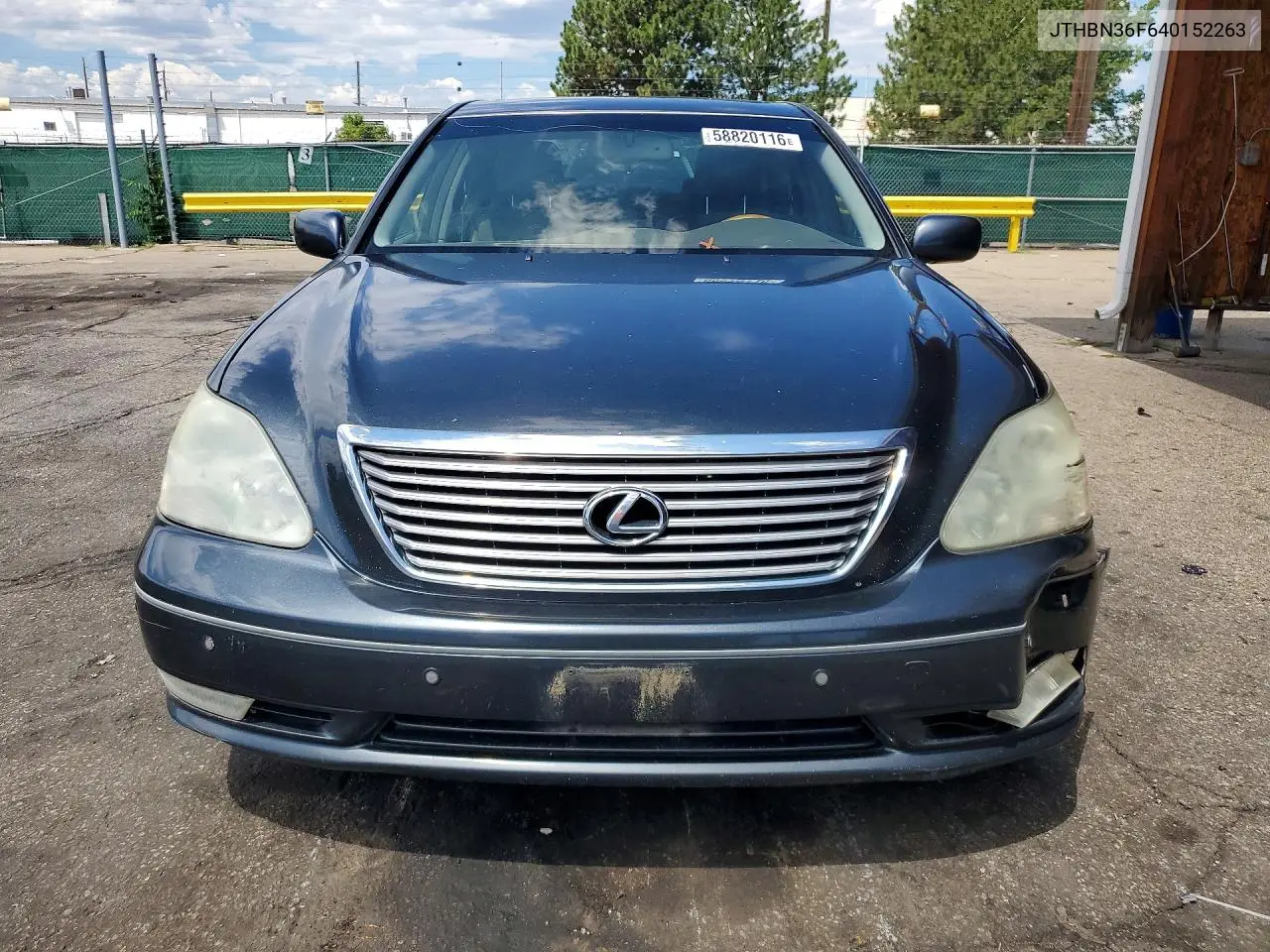 2004 Lexus Ls 430 VIN: JTHBN36F640152263 Lot: 58820116
