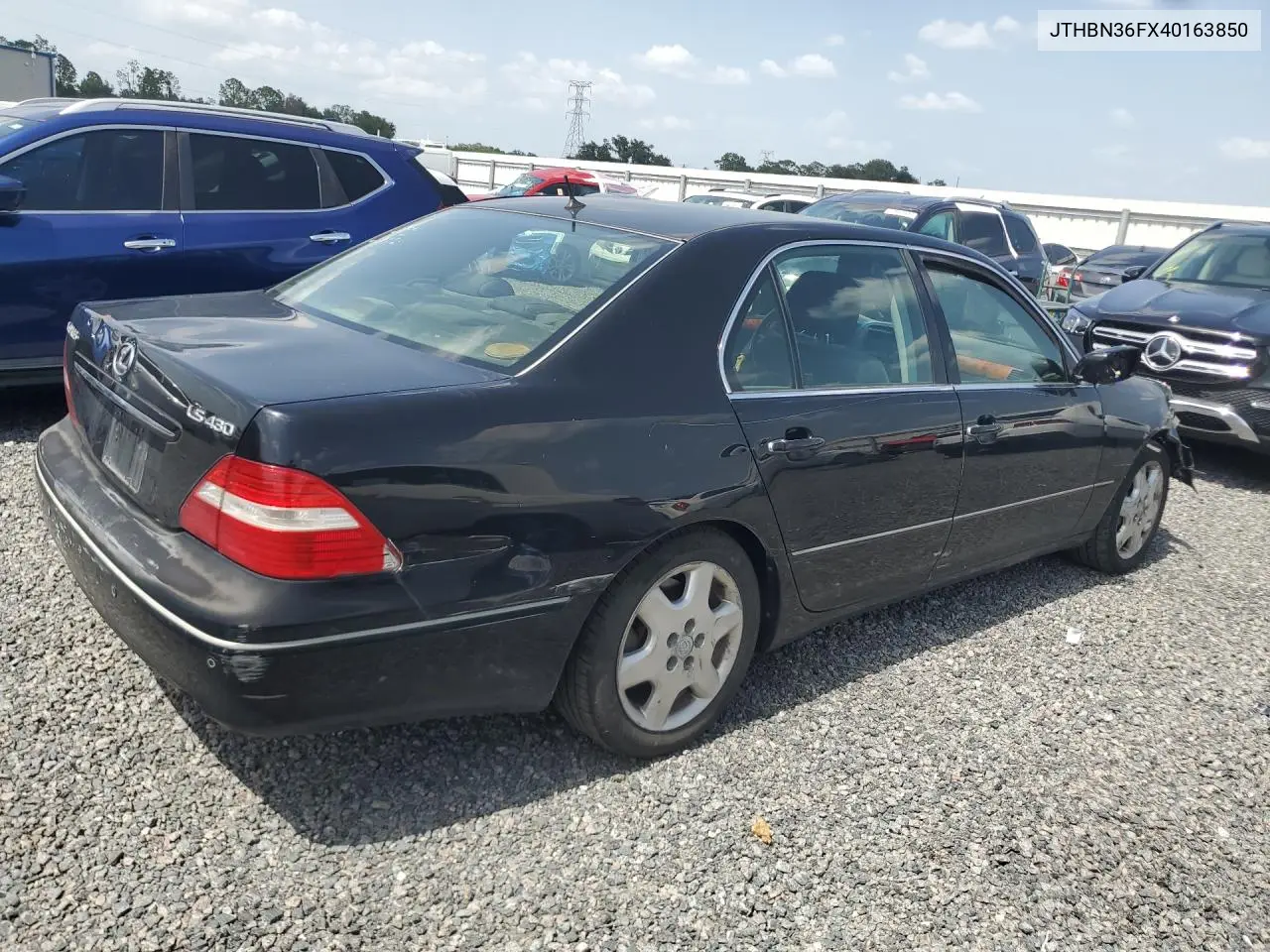 2004 Lexus Ls 430 VIN: JTHBN36FX40163850 Lot: 60437376