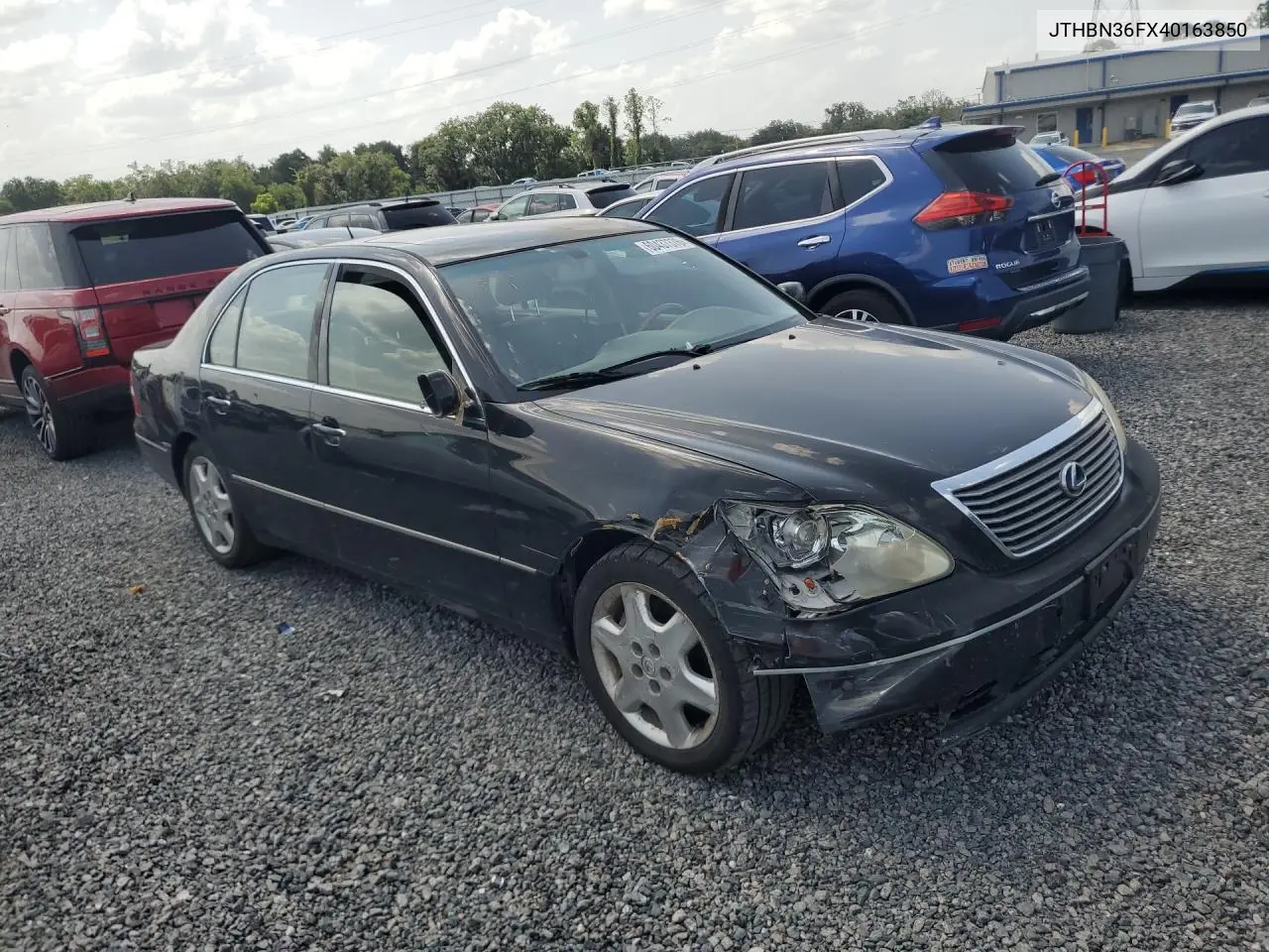 2004 Lexus Ls 430 VIN: JTHBN36FX40163850 Lot: 60437376