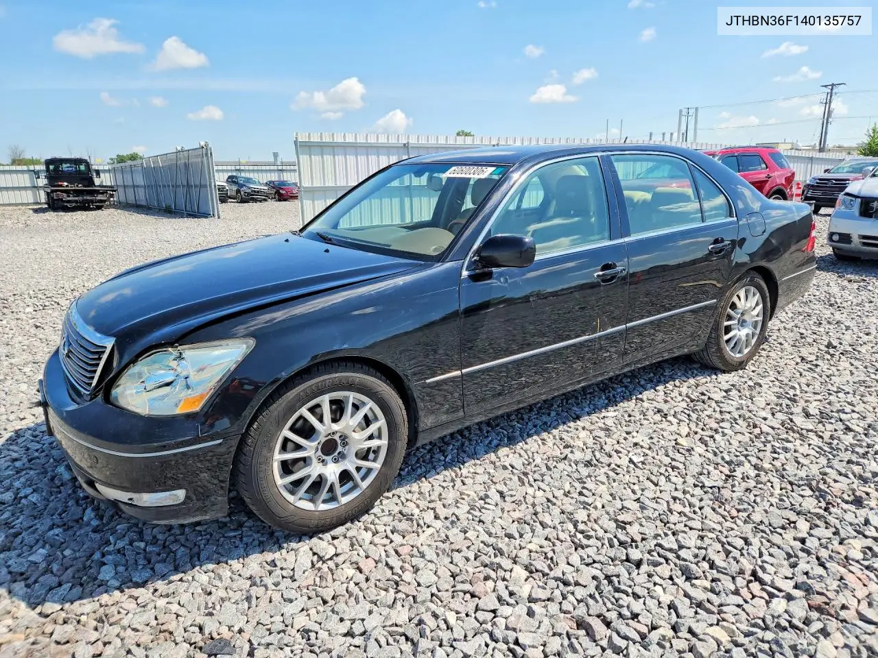 2004 Lexus Ls 430 VIN: JTHBN36F140135757 Lot: 60600306