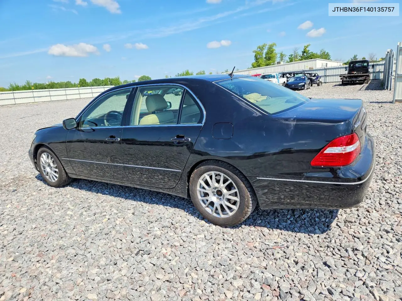 2004 Lexus Ls 430 VIN: JTHBN36F140135757 Lot: 60600306