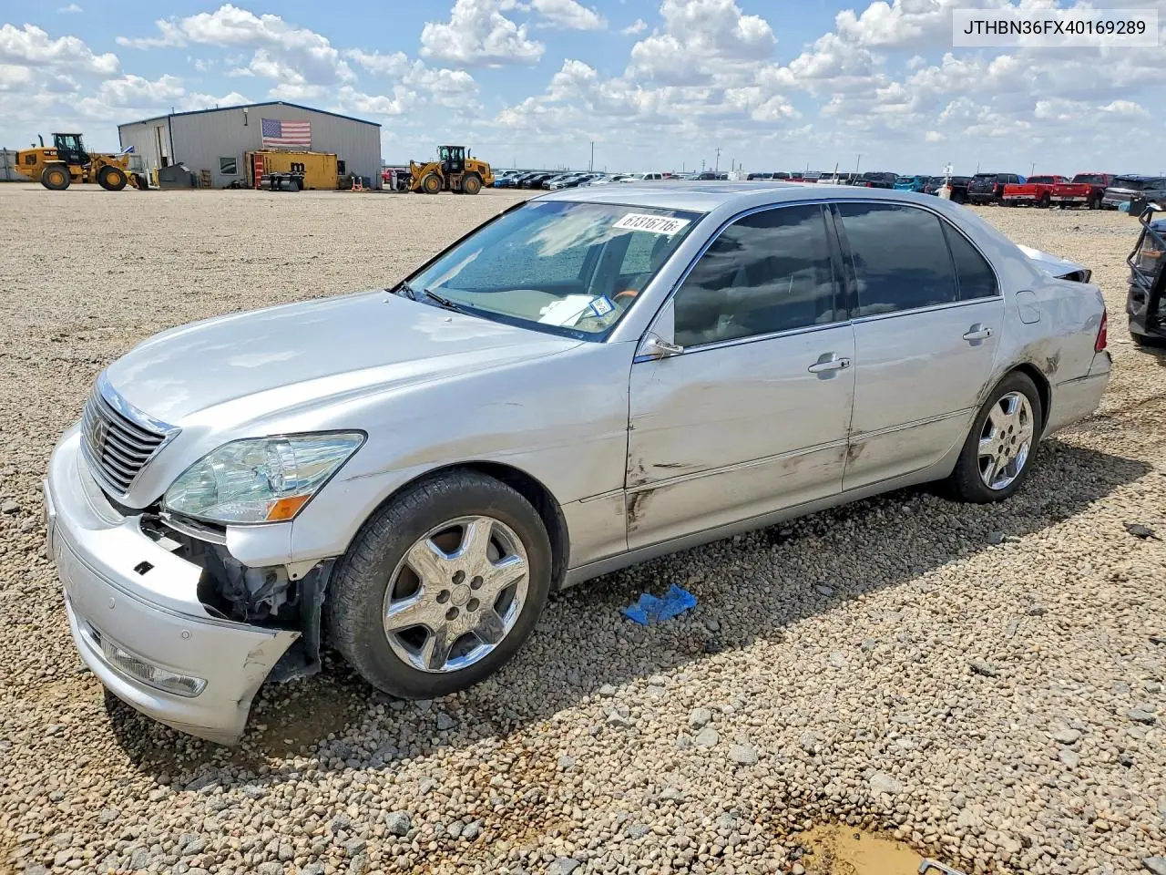 2004 Lexus Ls 430 VIN: JTHBN36FX40169289 Lot: 61316716