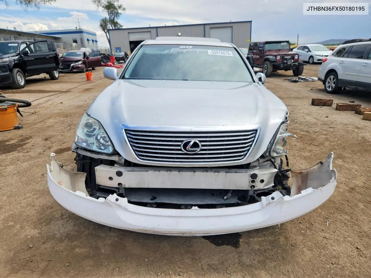 2005 Lexus Ls 430 VIN: JTHBN36FX50180195 Lot: 55976076