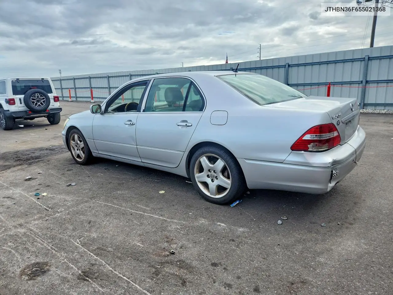 2005 Lexus Ls 430 VIN: JTHBN36F655021368 Lot: 60399586