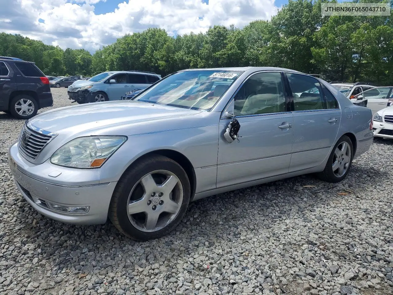 2006 Lexus Ls 430 VIN: JTHBN36F065043710 Lot: 57146016
