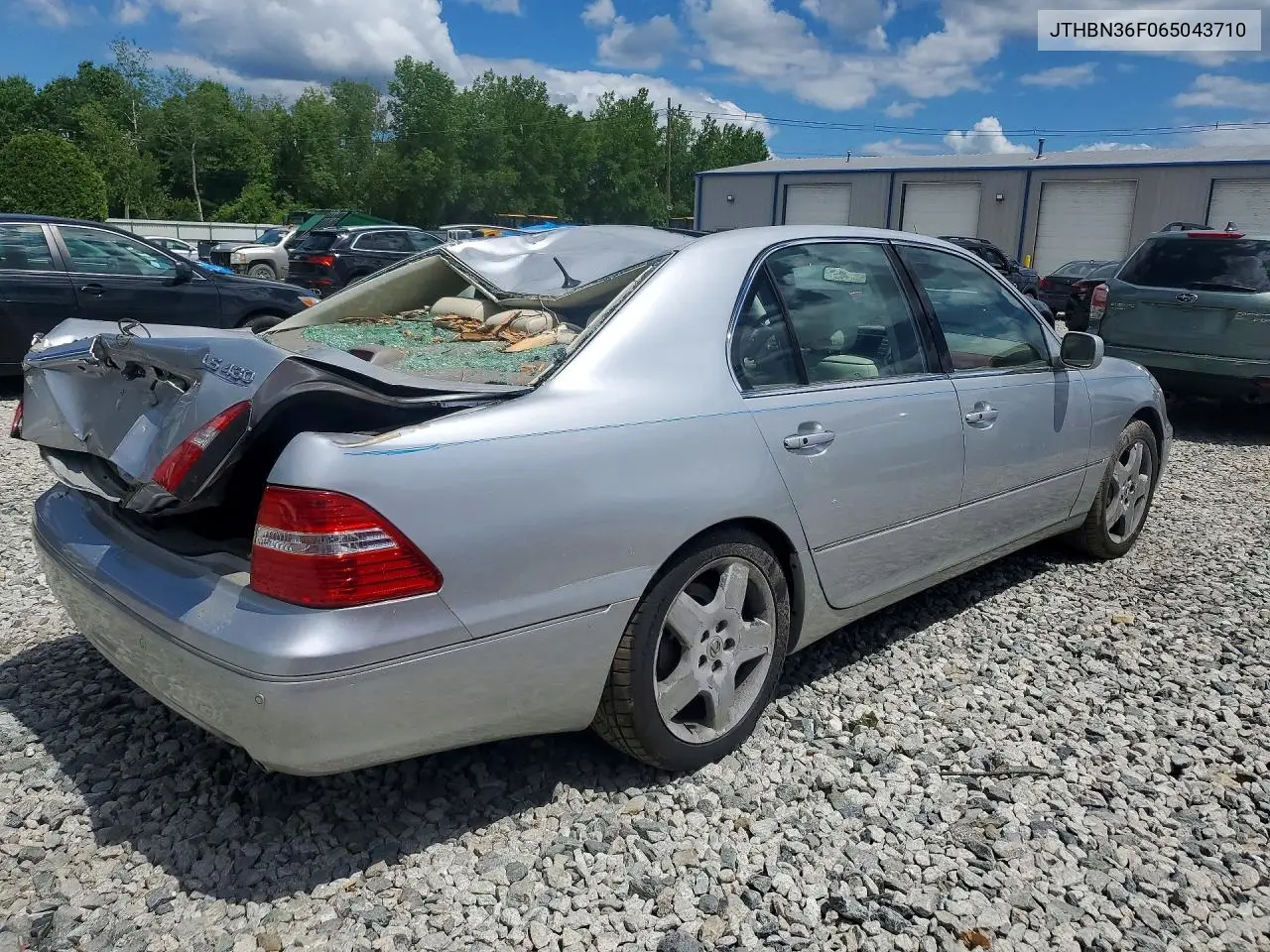 2006 Lexus Ls 430 VIN: JTHBN36F065043710 Lot: 57146016