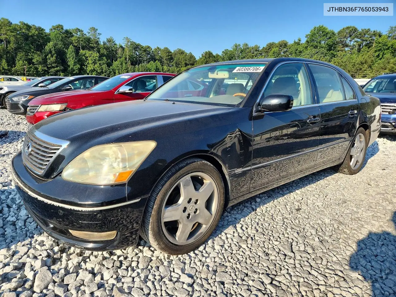 2006 Lexus Ls 430 VIN: JTHBN36F765053943 Lot: 60386706