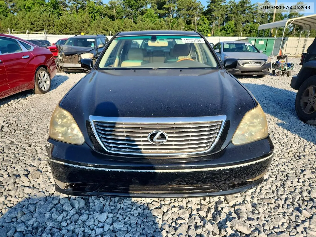 2006 Lexus Ls 430 VIN: JTHBN36F765053943 Lot: 60386706