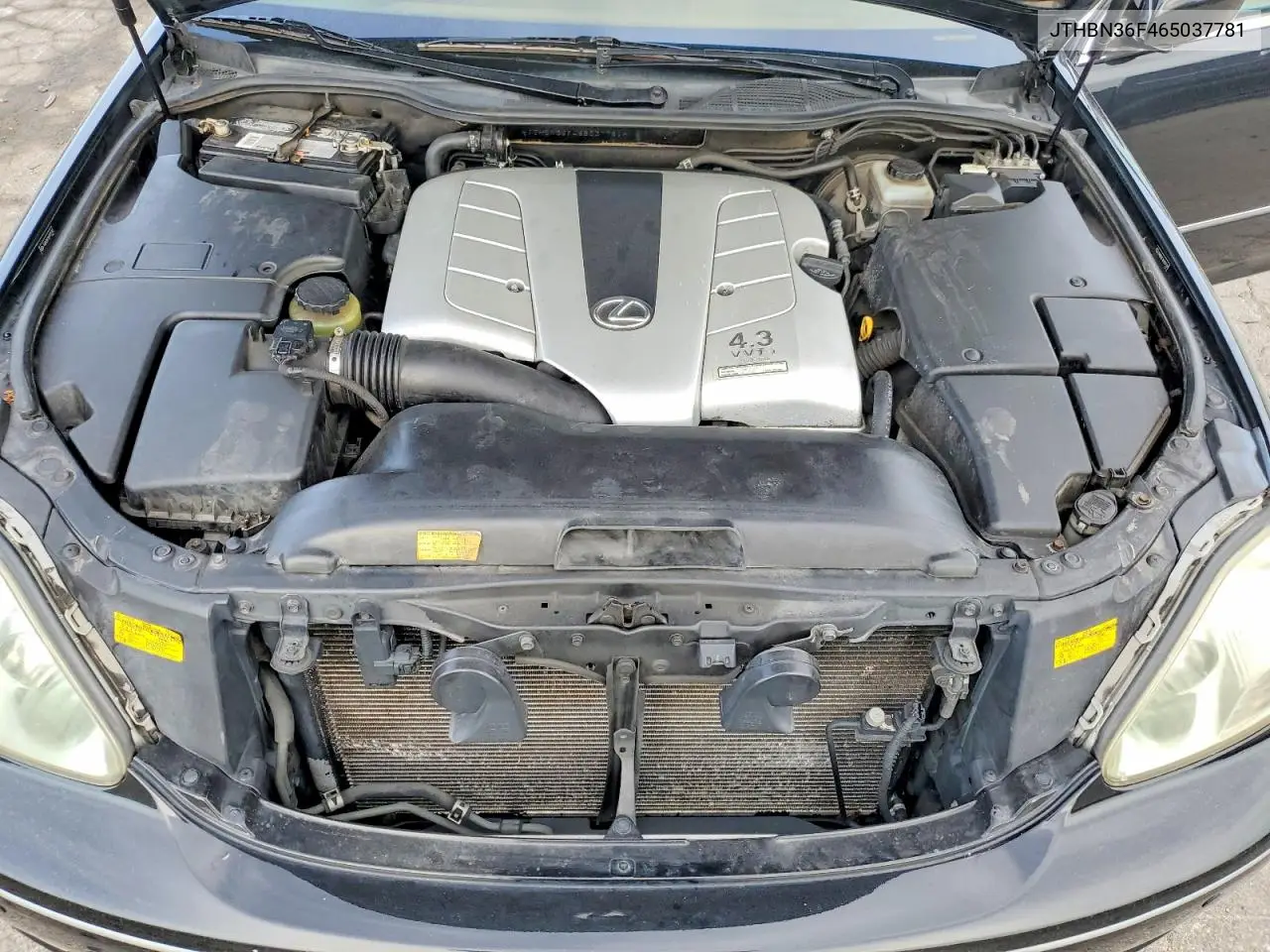 2006 Lexus Ls 430 VIN: JTHBN36F465037781 Lot: 61299406