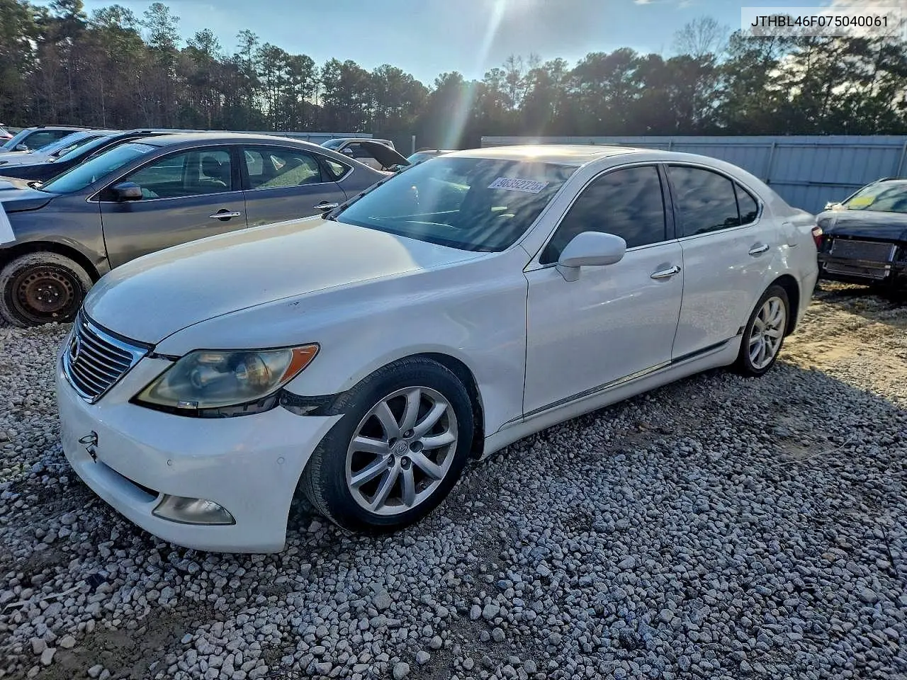 2007 Lexus Ls 460 VIN: JTHBL46F075040061 Lot: 53794546