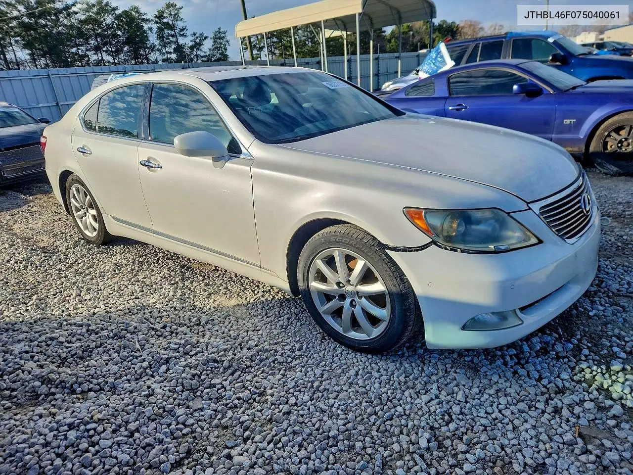 2007 Lexus Ls 460 VIN: JTHBL46F075040061 Lot: 53794546