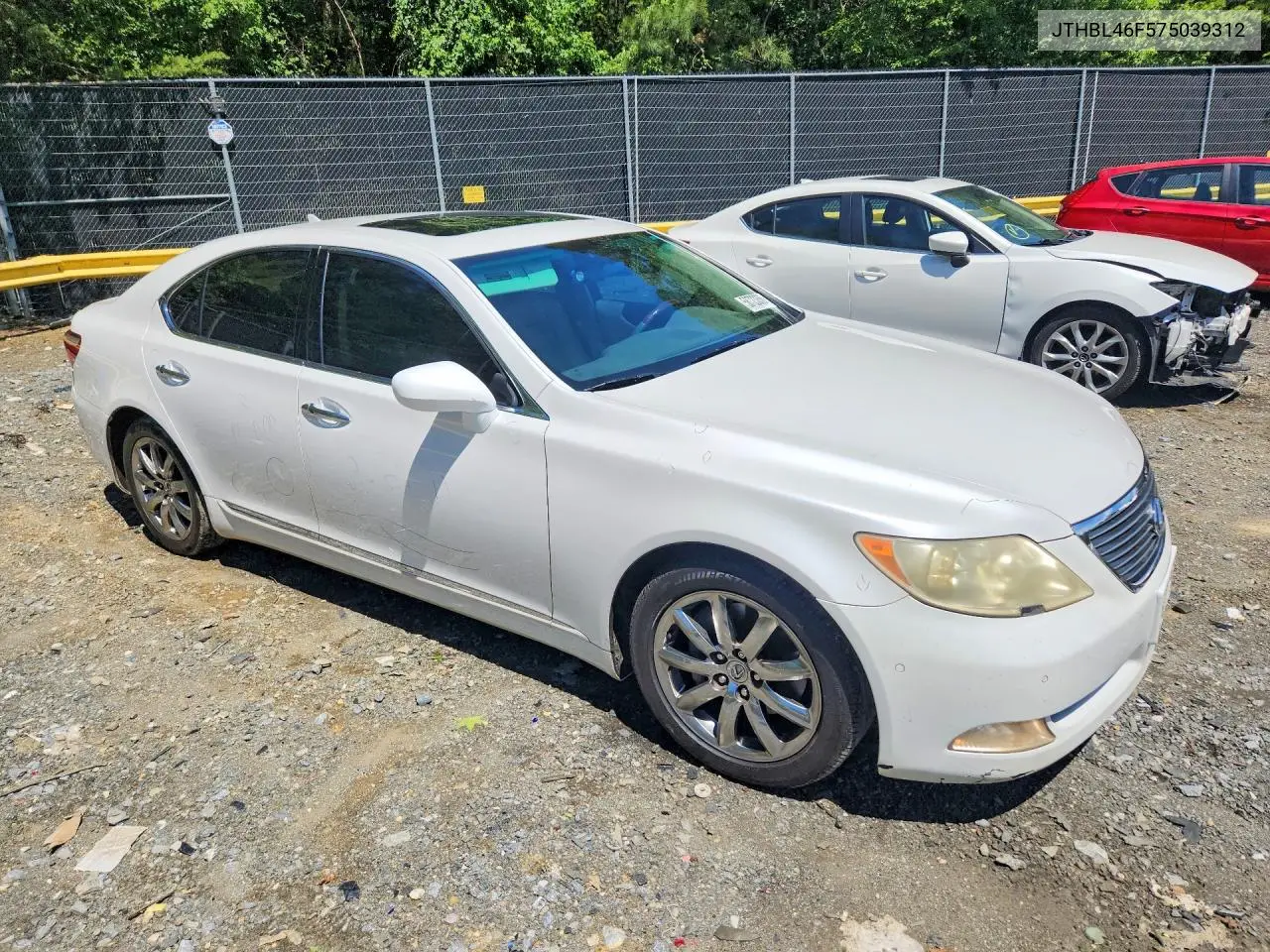2007 Lexus Ls 460 VIN: JTHBL46F575039312 Lot: 58723356