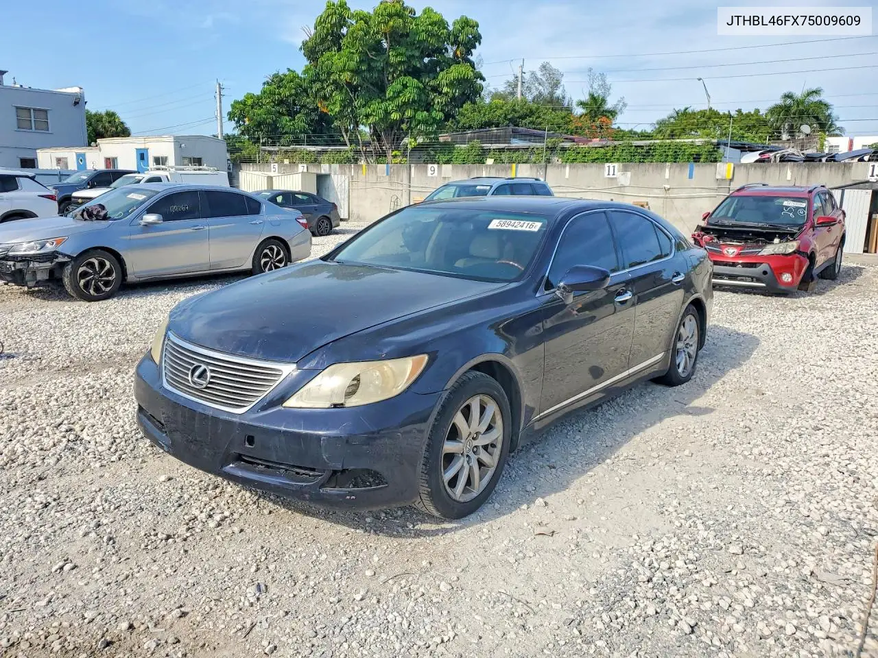 2007 Lexus Ls 460 VIN: JTHBL46FX75009609 Lot: 58942416