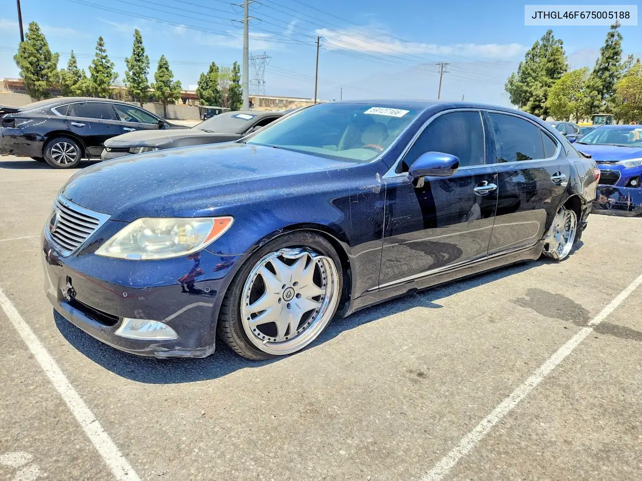 2007 Lexus Ls 460L VIN: JTHGL46F675005188 Lot: 59127166