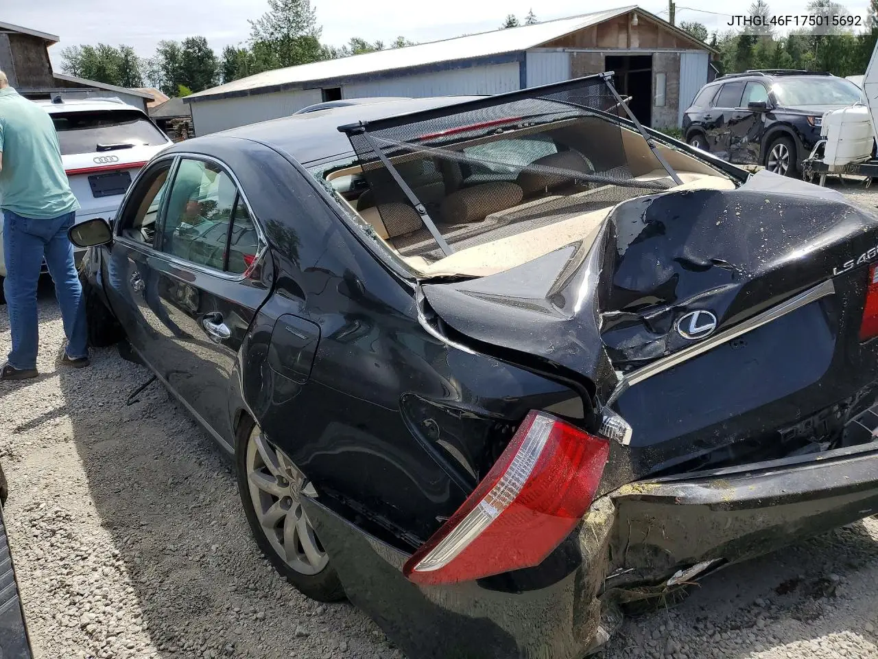2007 Lexus Ls 460L VIN: JTHGL46F175015692 Lot: 59263456