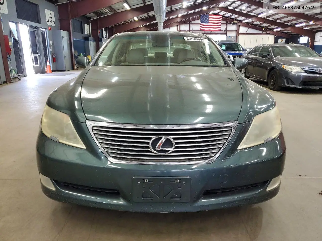 2007 Lexus Ls 460 VIN: JTHBL46F375047649 Lot: 59548696