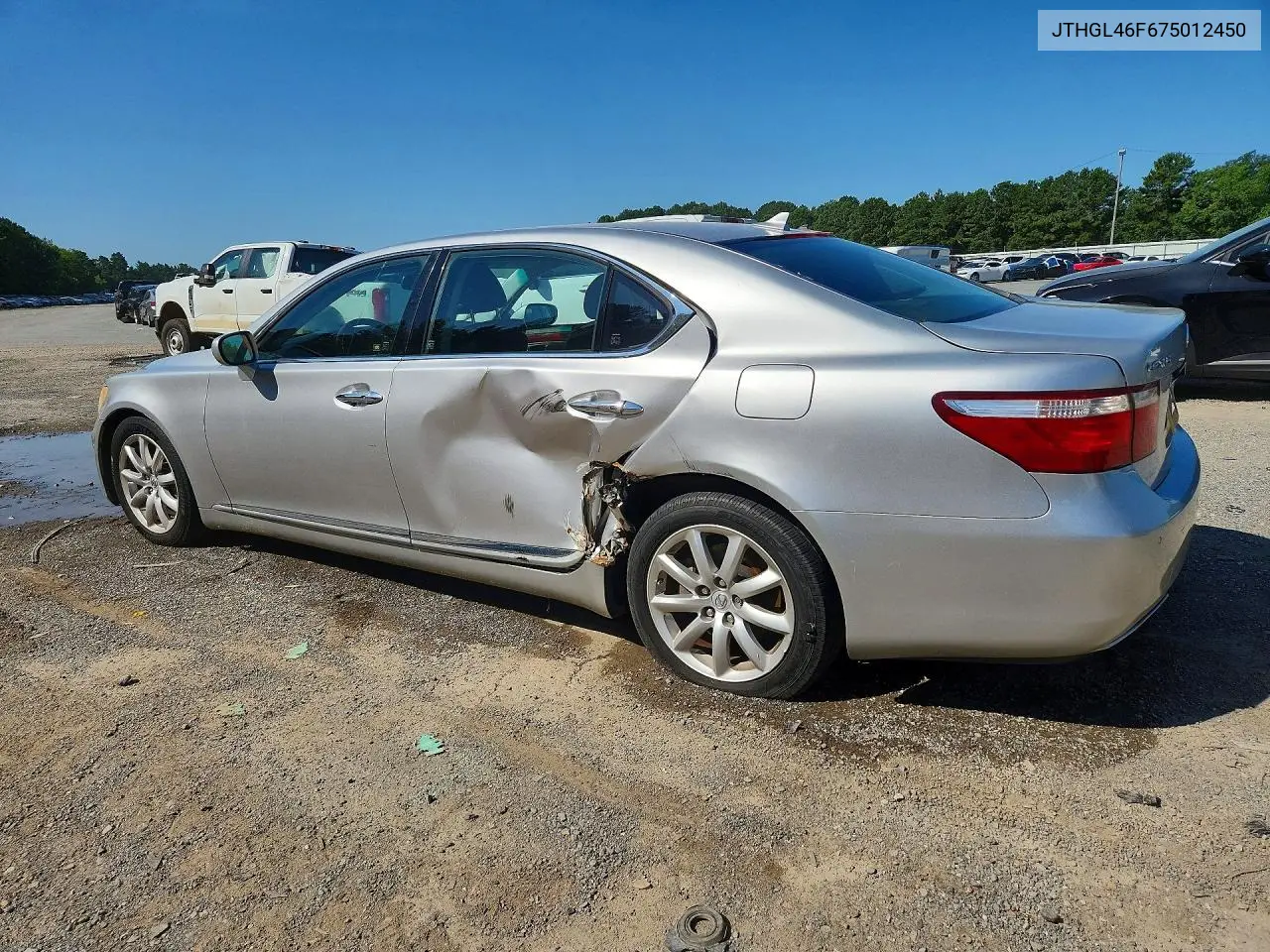 2007 Lexus Ls 460L VIN: JTHGL46F675012450 Lot: 60031186