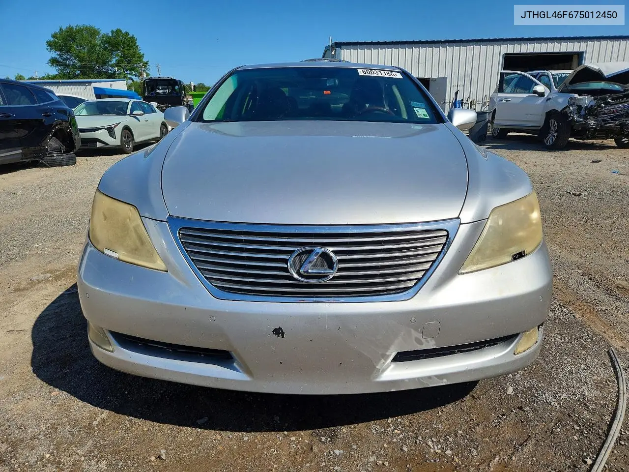 2007 Lexus Ls 460L VIN: JTHGL46F675012450 Lot: 60031186