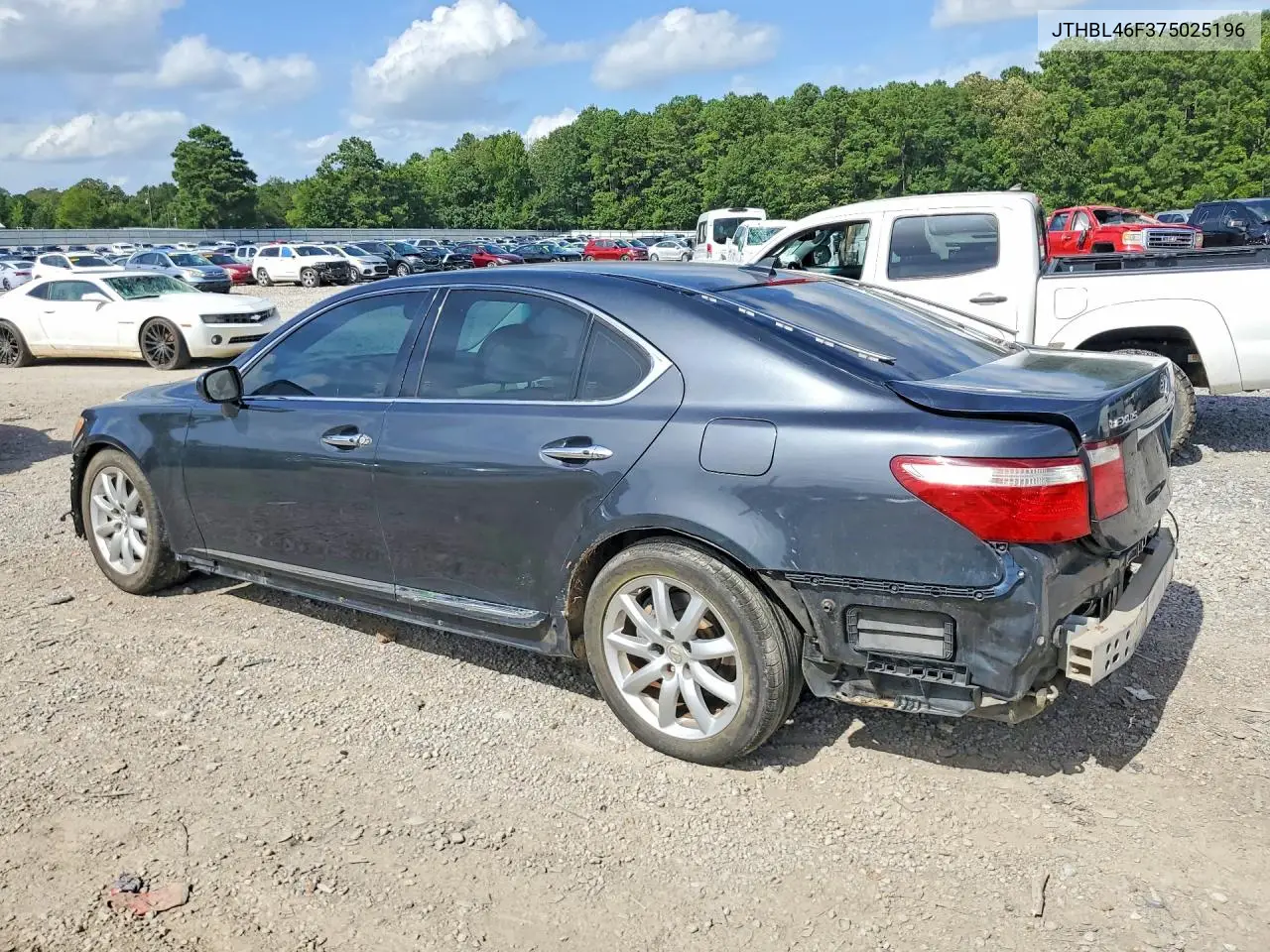2007 Lexus Ls 460 VIN: JTHBL46F375025196 Lot: 60366496